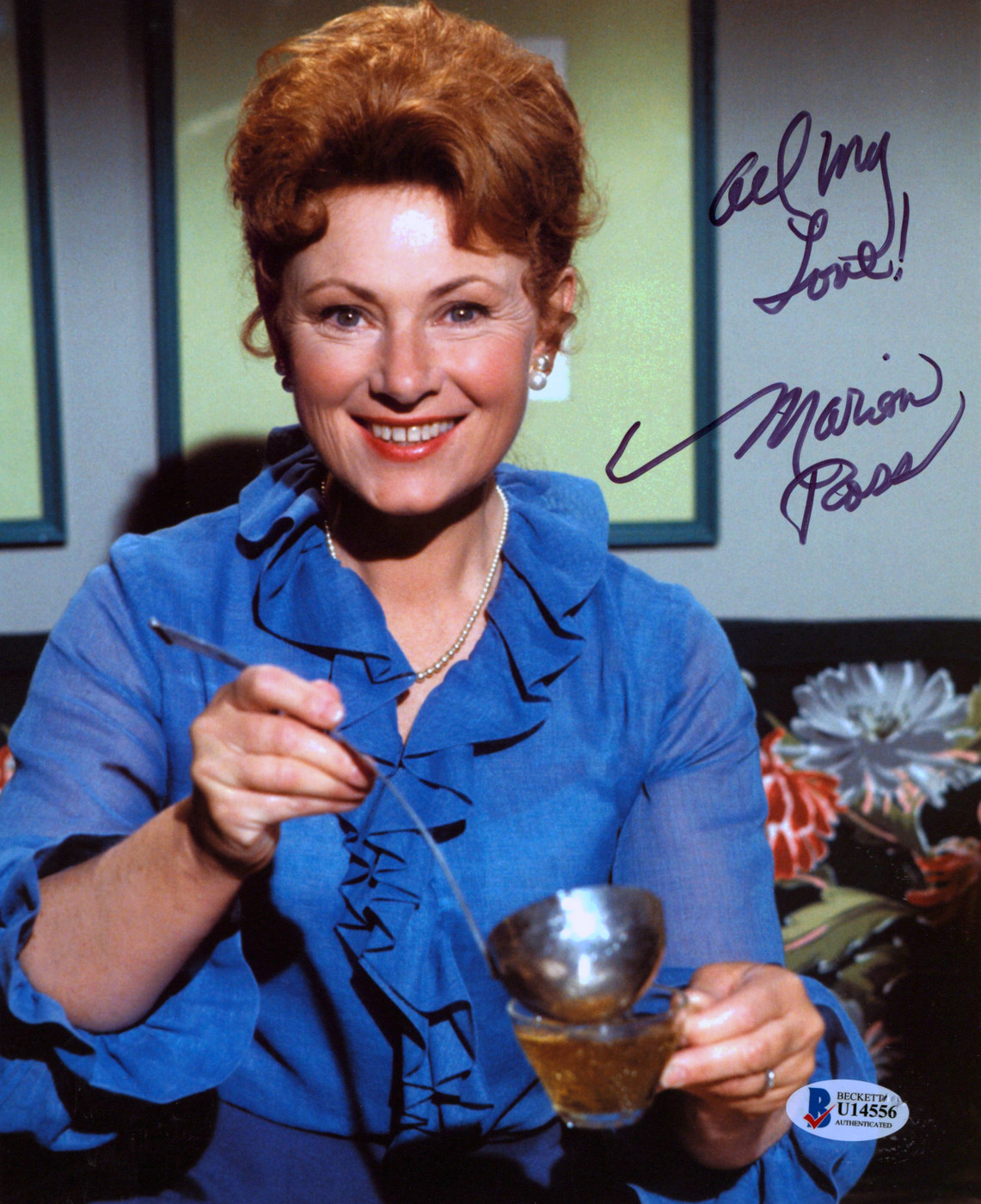 Marion Ross Happy Days "All My Love!" Authentic Signed 8x10 Photo BAS #U14556