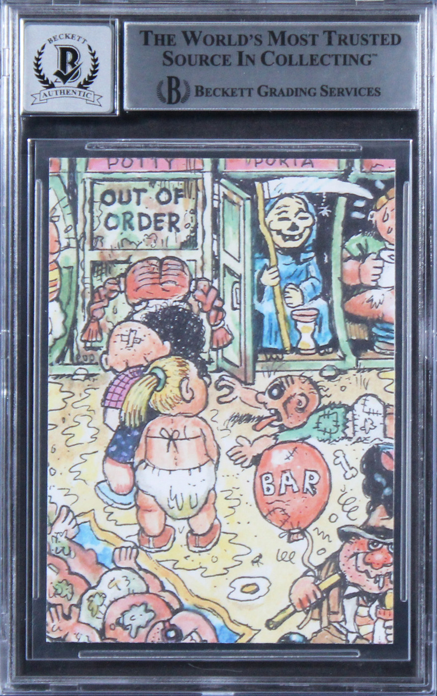 Chevy Chase Signed 2023 Topps Garbage Pail Kids #42A Card Auto 10! BAS Slabbed