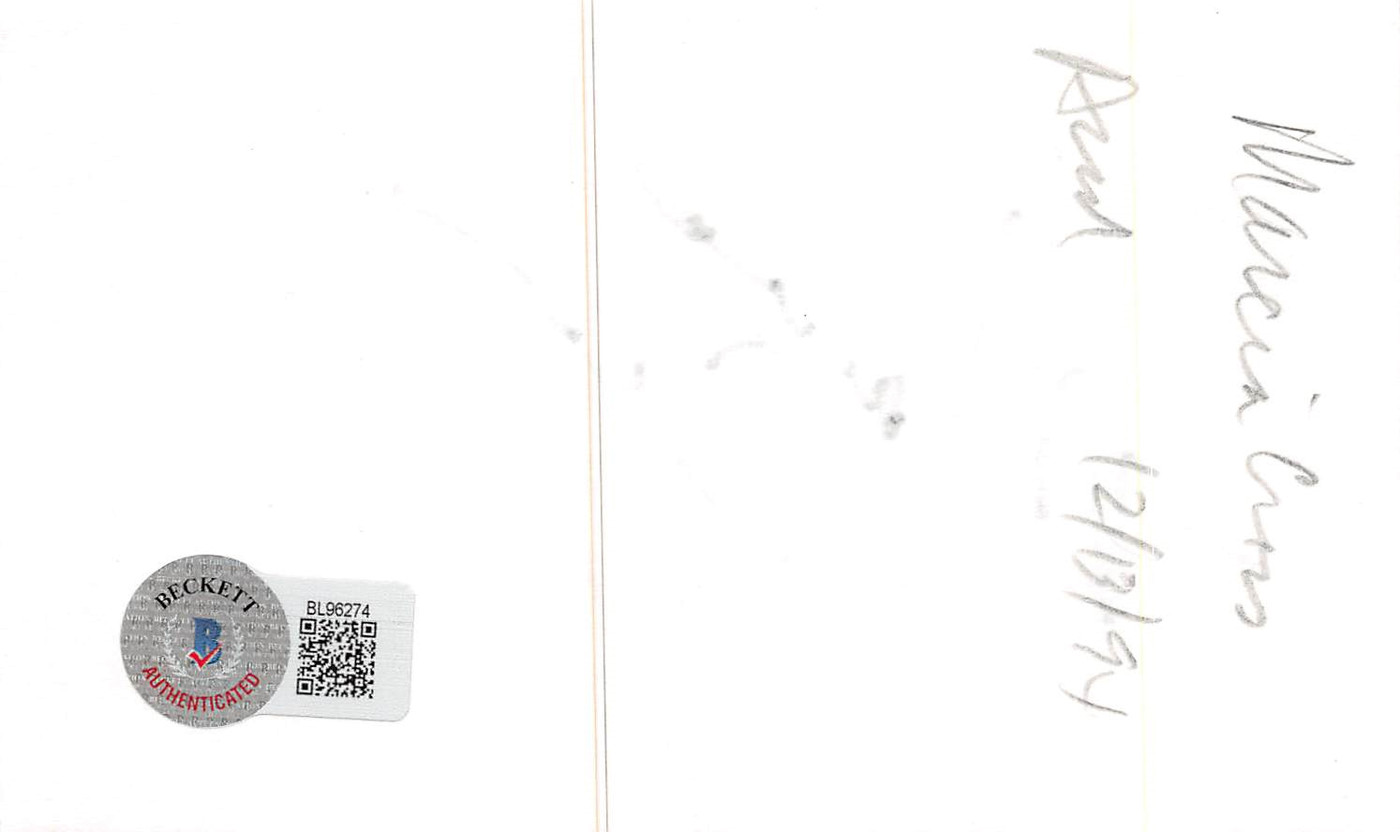 Marcia Cross Desperate Housewives Authentic Signed 3x5 Index Card