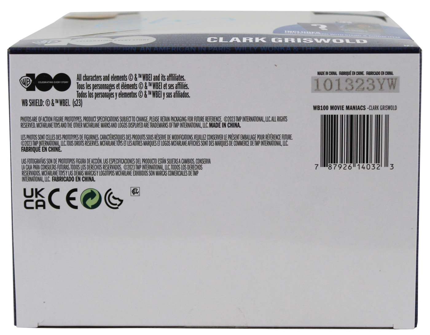 Chevy Chase Christmas Vacation Signed McFarlane Clark Griswold Figure BAS Wit