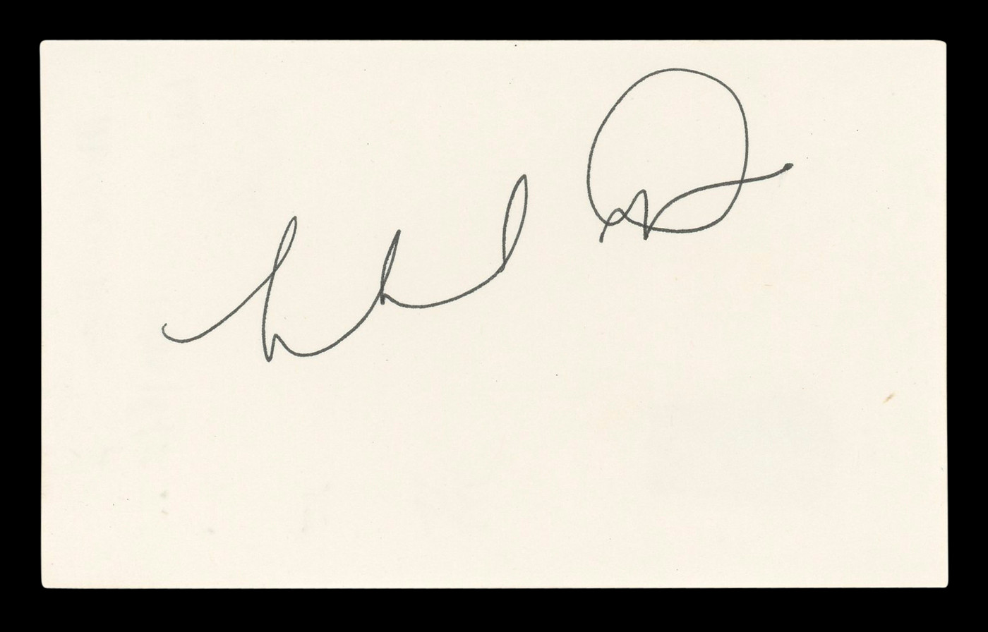 Michael Dorn Star Trek Authentic Signed 3x5 Index Card Autographed