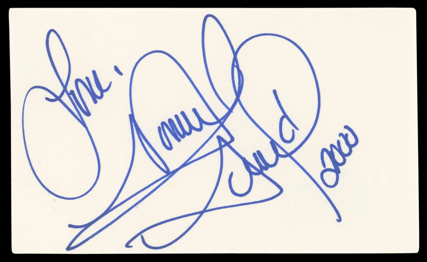 Monica Arnold Big Momma's House "Love" Signed 3x5 Index Card BAS #BL98911