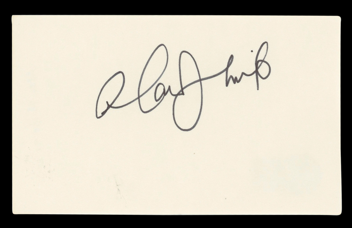 Alan Thicke Growing Pains Authentic Signed 3x5 Index Card BAS #BL96391