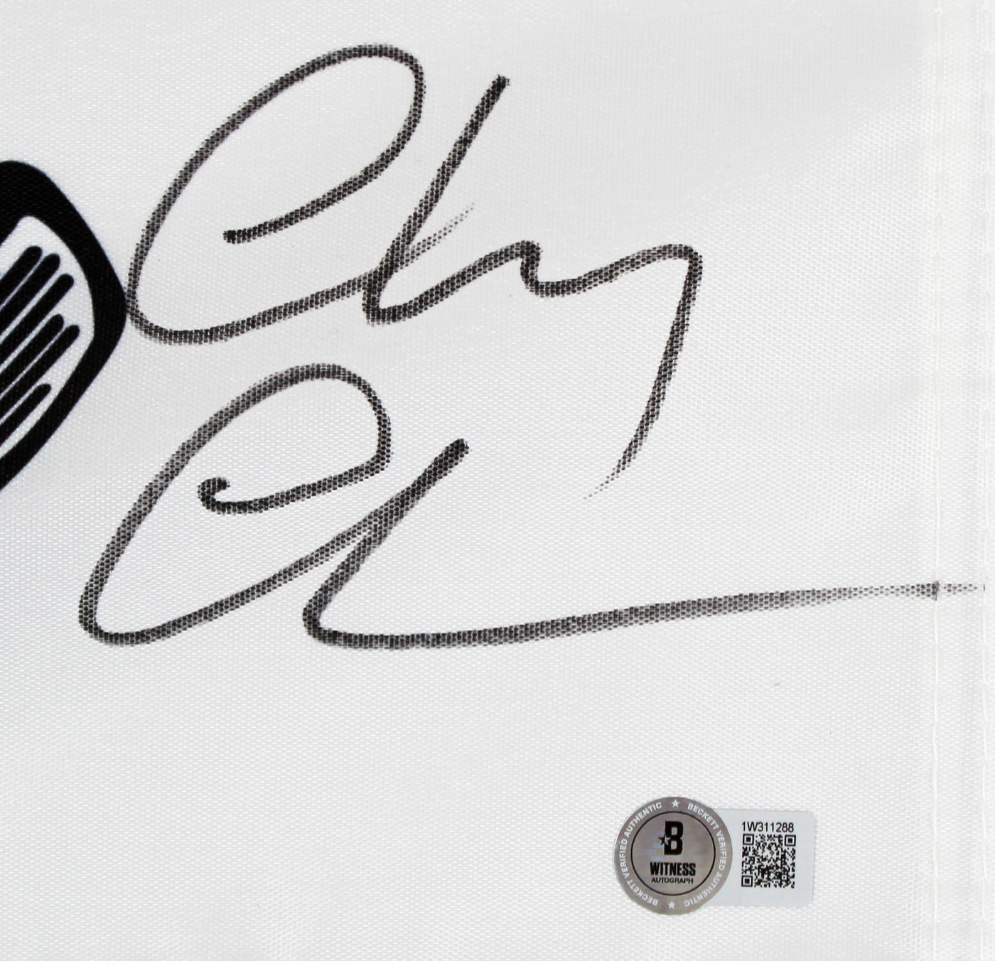 Chevy Chase Caddyshack "Ty Webb" Signed Bushwood Country Club Flag BAS #1W311288