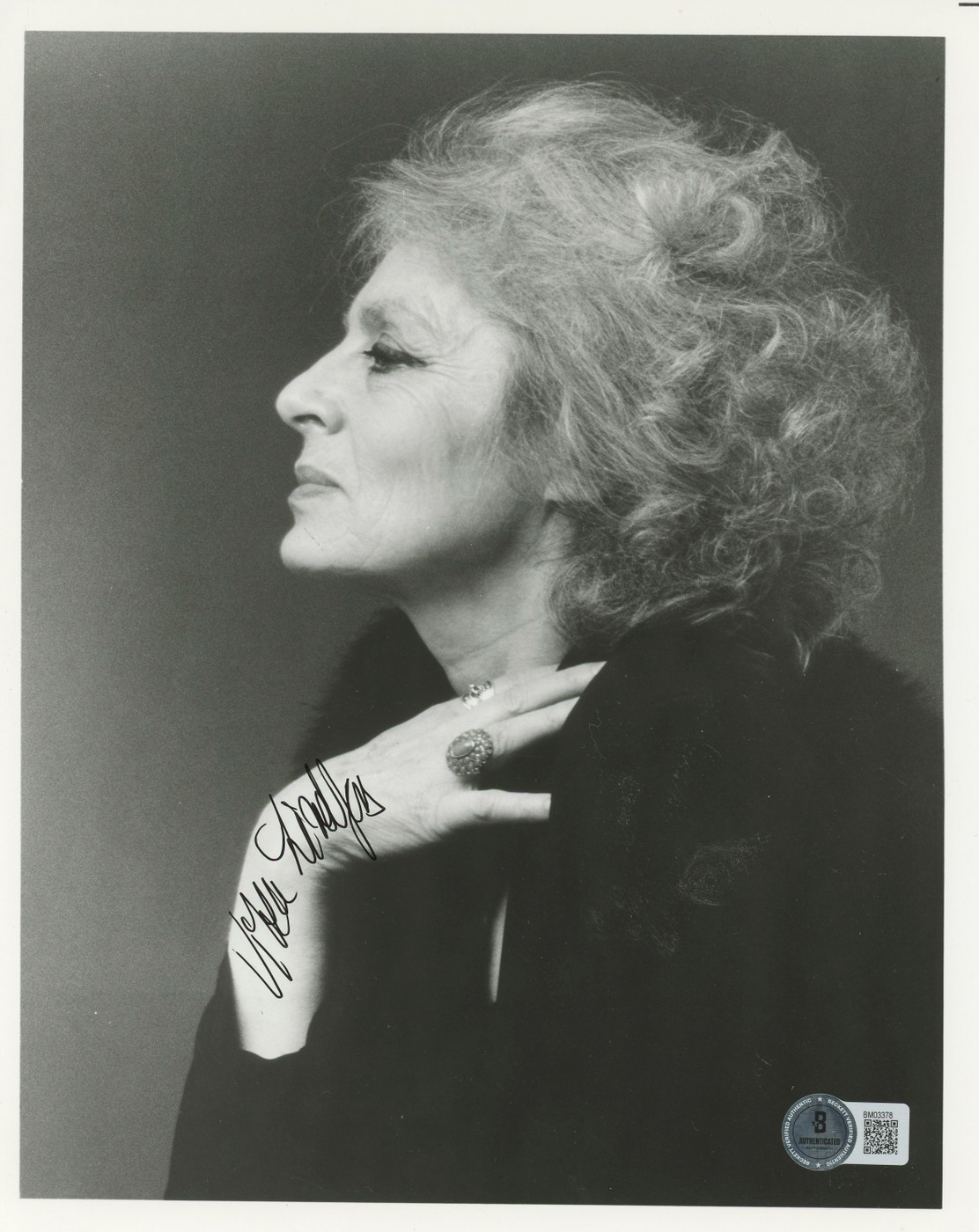 Viveca Lindfors Creepshow Authentic Signed 8x10 Photo Autographed BAS #BM03378