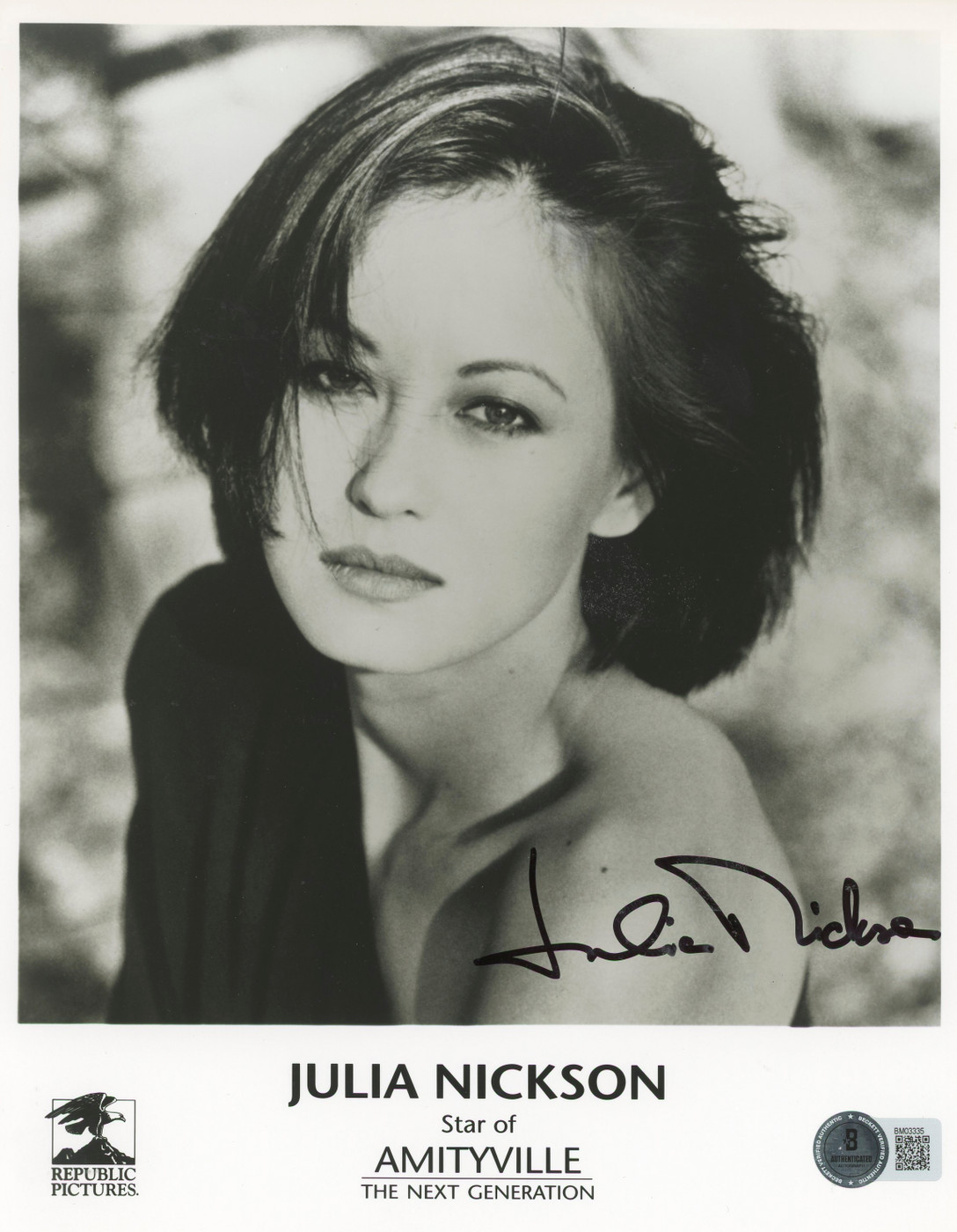 Julia Nickson Amityville: A New Generation Signed 8x10 Photo BAS #BM03335