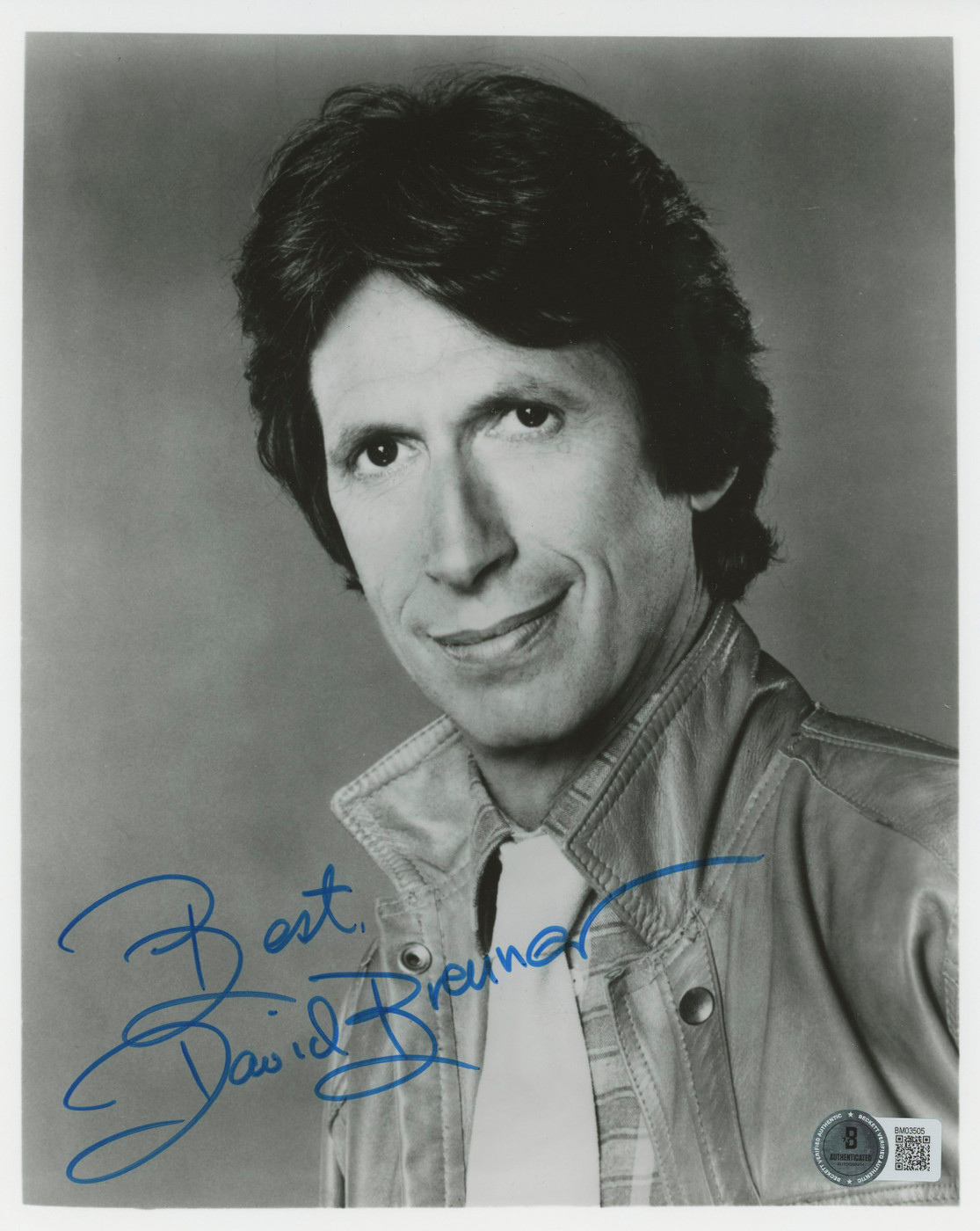 David Brenner Worth Winning Authentic Signed 8x10 Photo BAS #BM03505