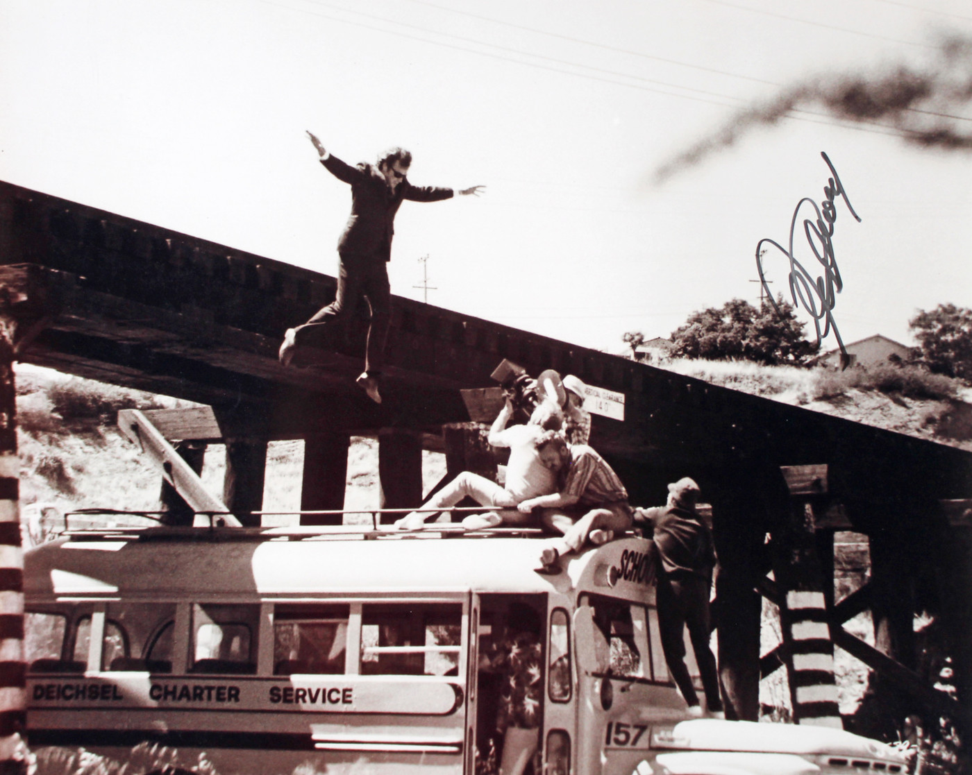 Clint Eastwood Dirty Harry Authentic Signed 16x20 B&W Photo BAS #A42897