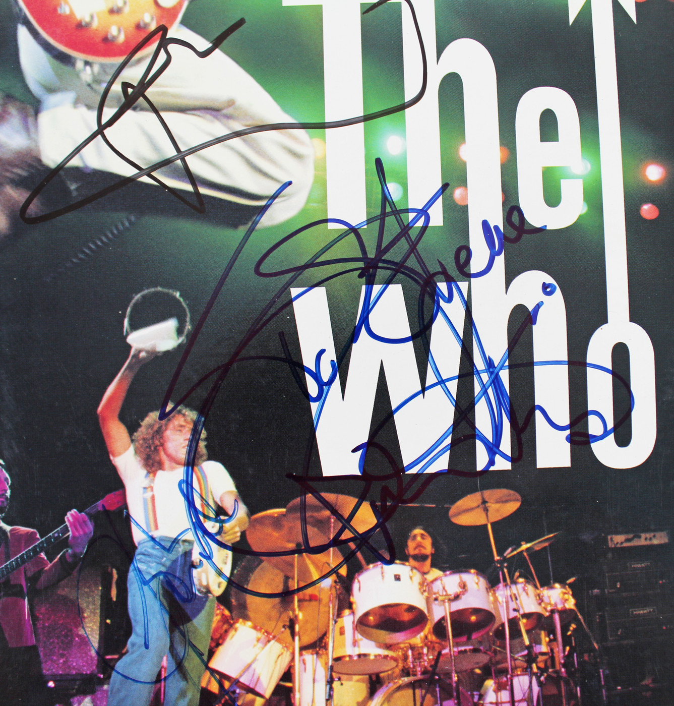 The Who (3) Daltrey, Townshend & Entwistle Signed  Laserdisc Cover BAS #A42884