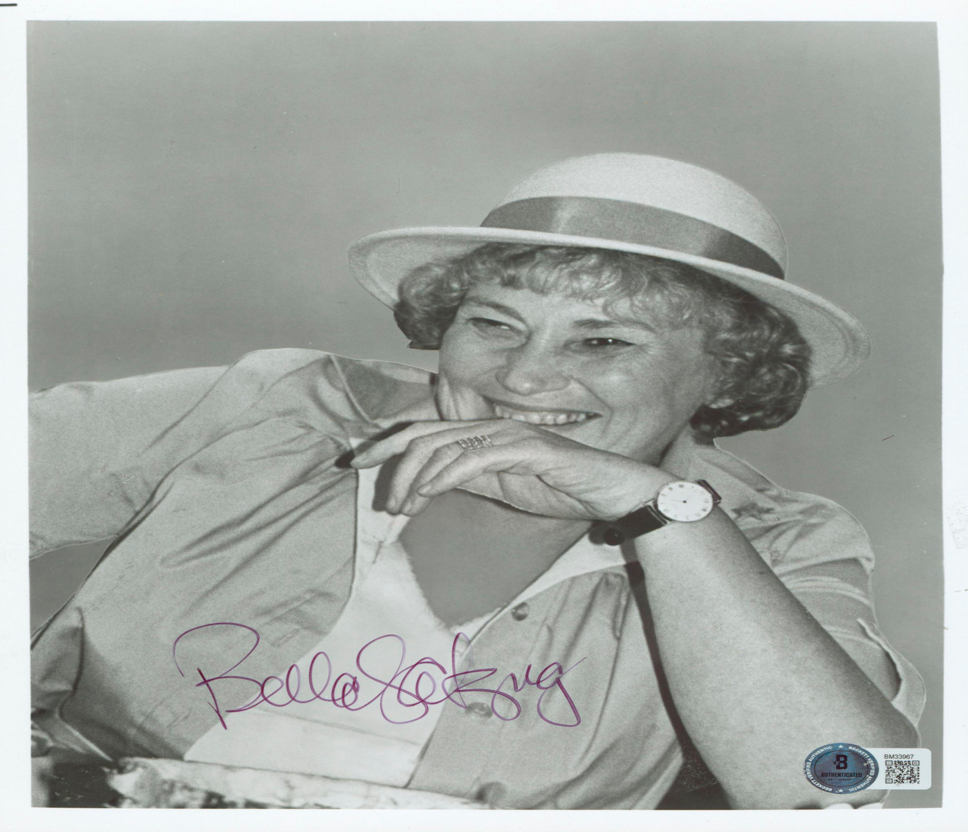 Bella Abzug Activist Authentic Signed 8x10 Photo Autographed BAS #BM33967