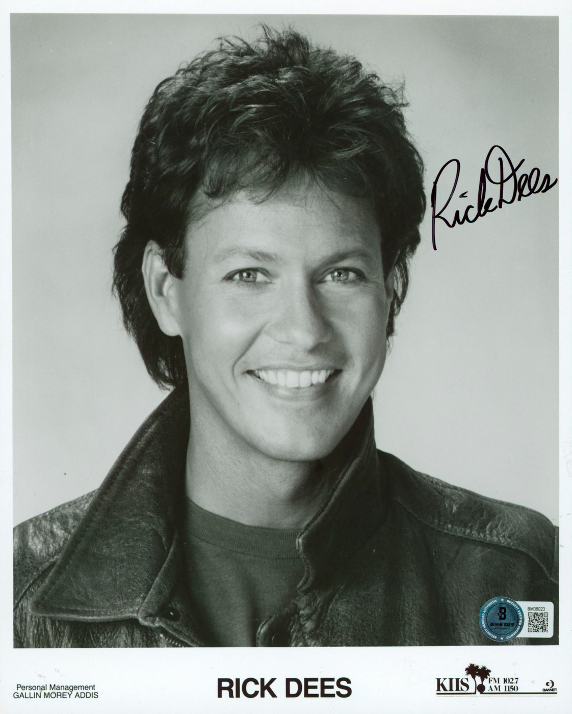 Rick Dees DJ Weekly Top 40 Authentic Signed 8x10 Photo Autographed BAS #BM38023