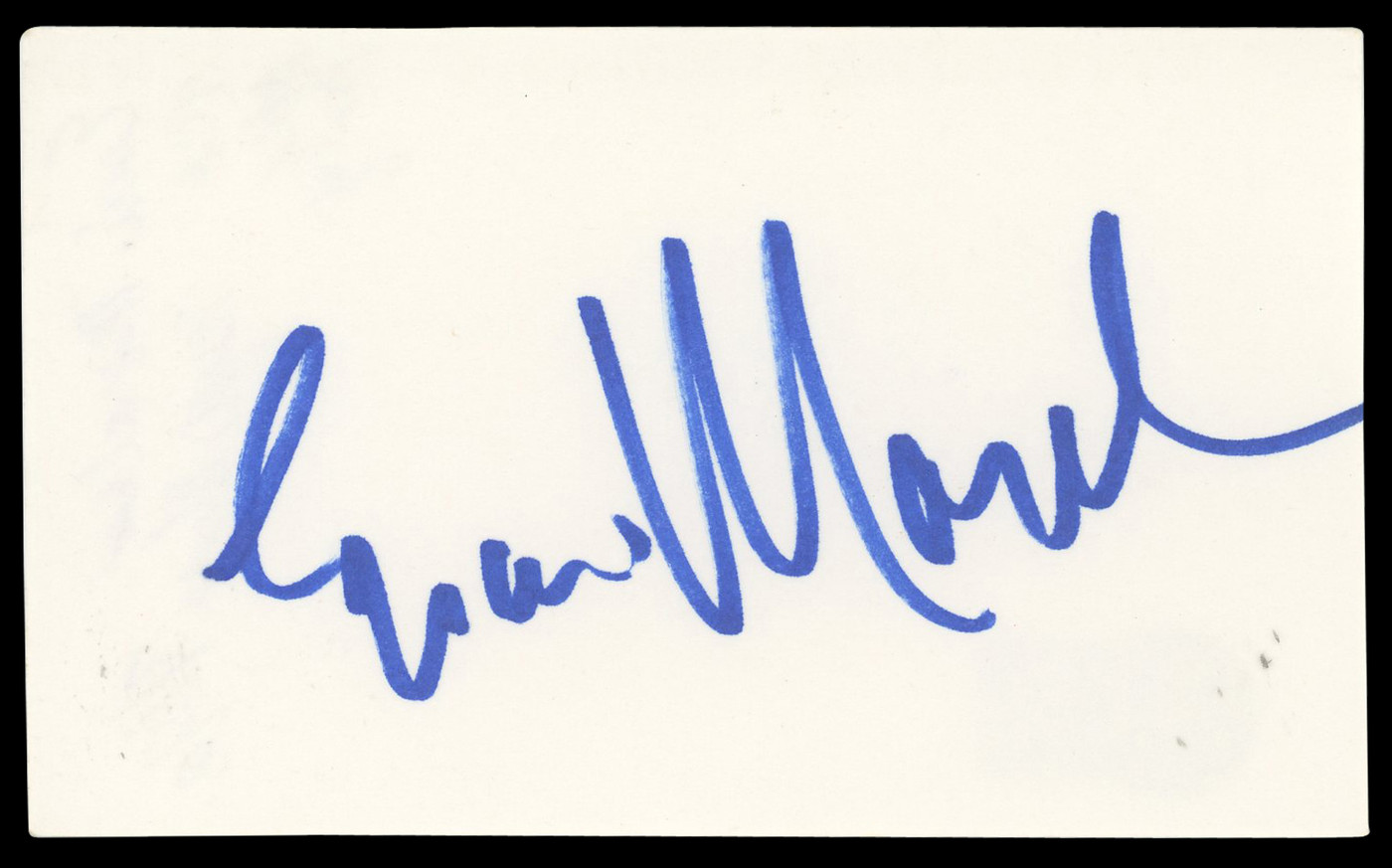 Esai Morales La Bamba Authentic Signed 3x5 Index Card Autographed BAS #BN35215