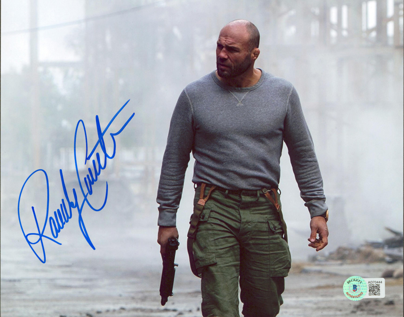 Randy Couture The Expendables 2 Authentic Signed 8x10 Horizontal Photo BAS 1