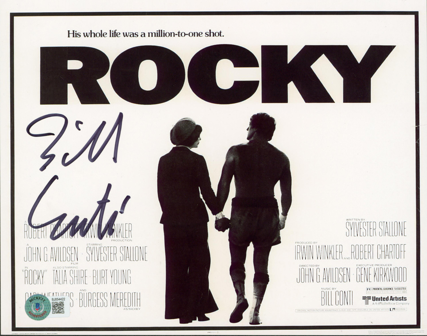 Bill Conti Rocky Authentic Signed 8x10 Horizontal Photo Autographed BAS 1