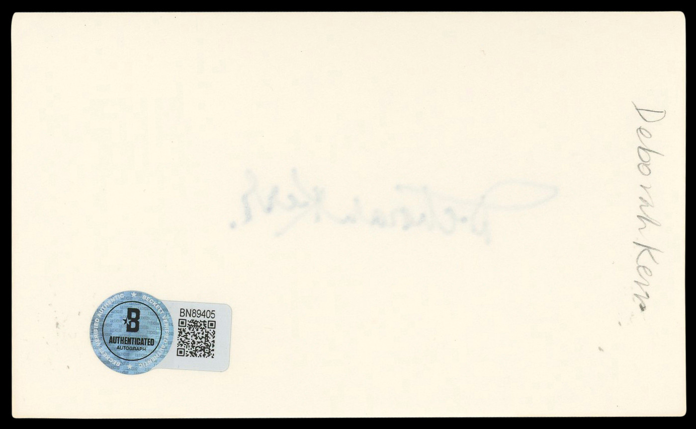 Deborah Kerr The King and I Authentic Signed 3x5 Index Card BAS #BN89405