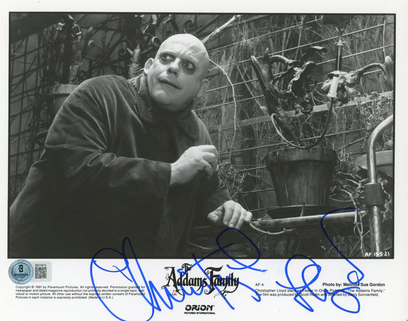 Christopher Lloyd のサイン Christopher Lloyd vinyl decal sticker autograph signature