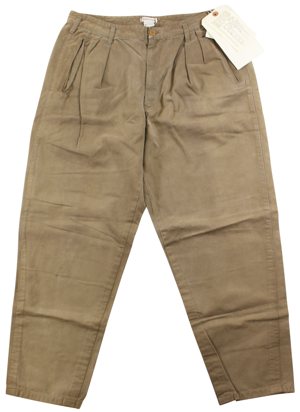 Al Pacino Frankie & Johnny Signed Screen Worn Tan Boneville Pants BAS #AB61460