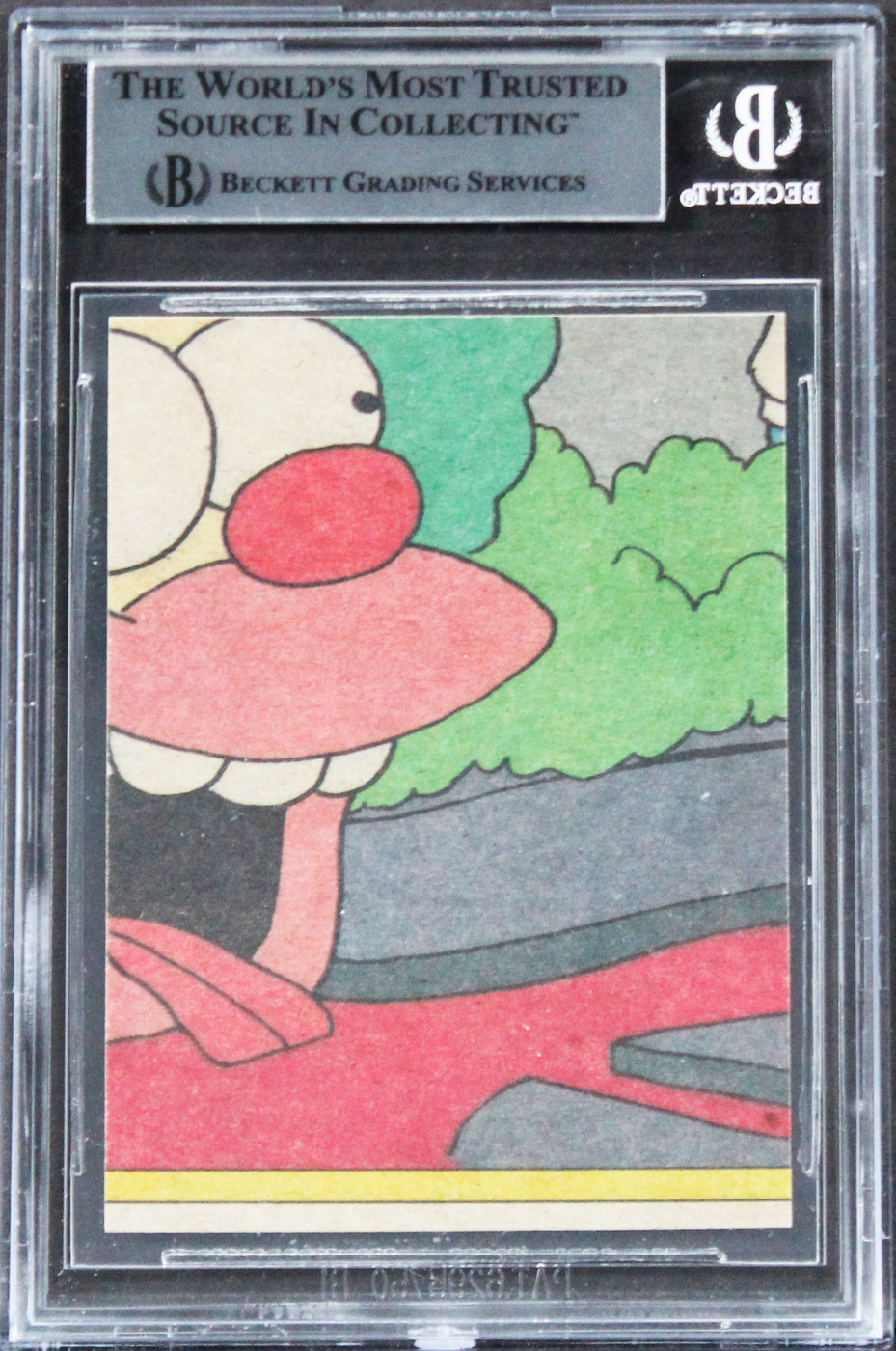 Nancy Cartwright Signed 1990 The Simpsons #2 Nancy Cartwright Card BAS Slabbed