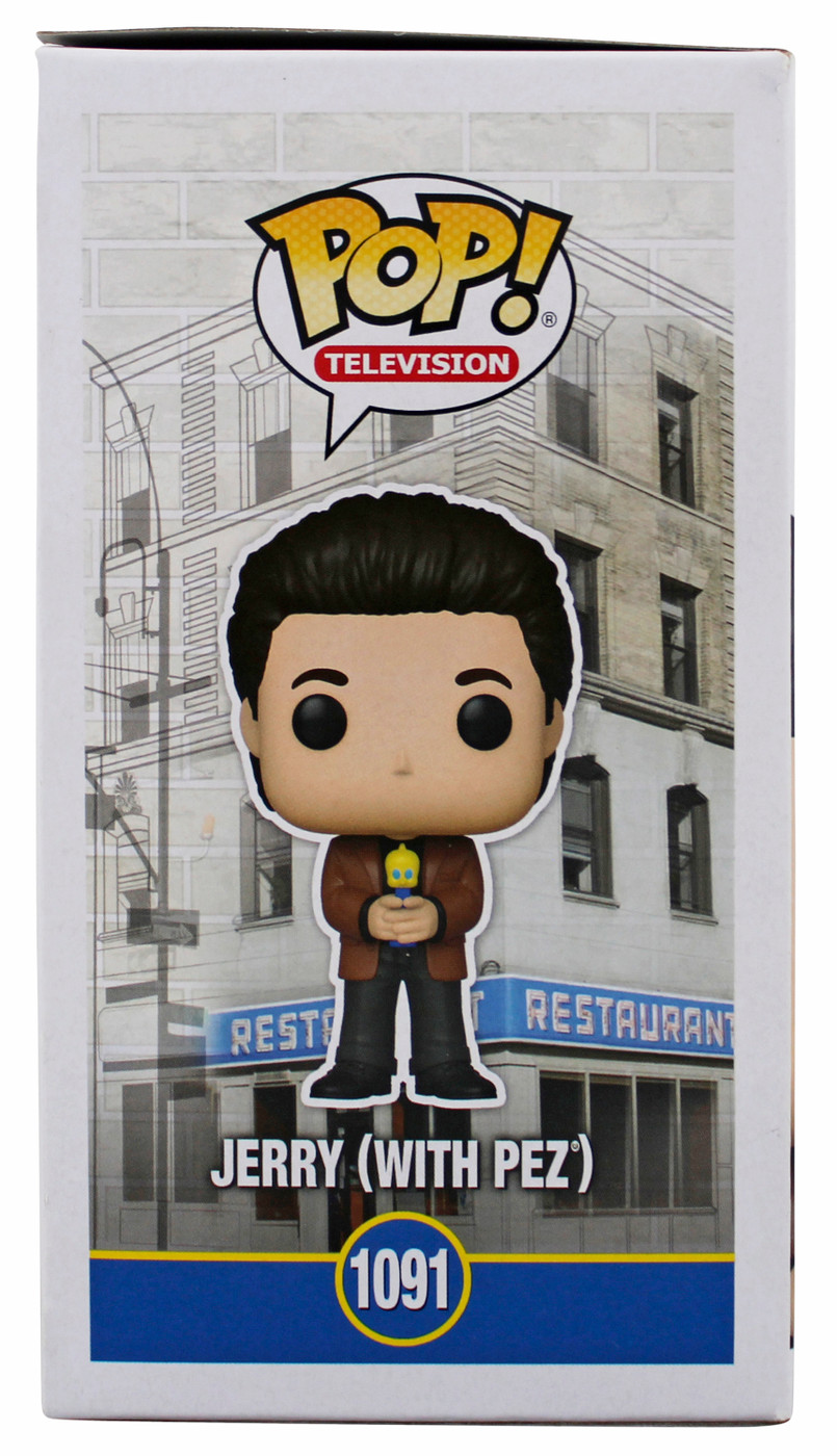 Jerry Seinfeld Signed #1091 w/ Pez Funko Pop Vinyl Figure w/ Yellow Sig JSA
