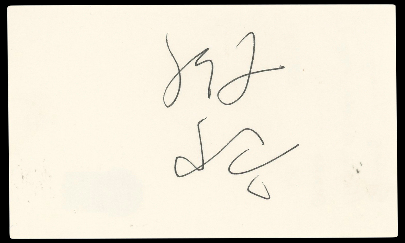 Sihung Lung The Wedding Banquet Authentic Signed 3x5 Index Card BAS #BP50656