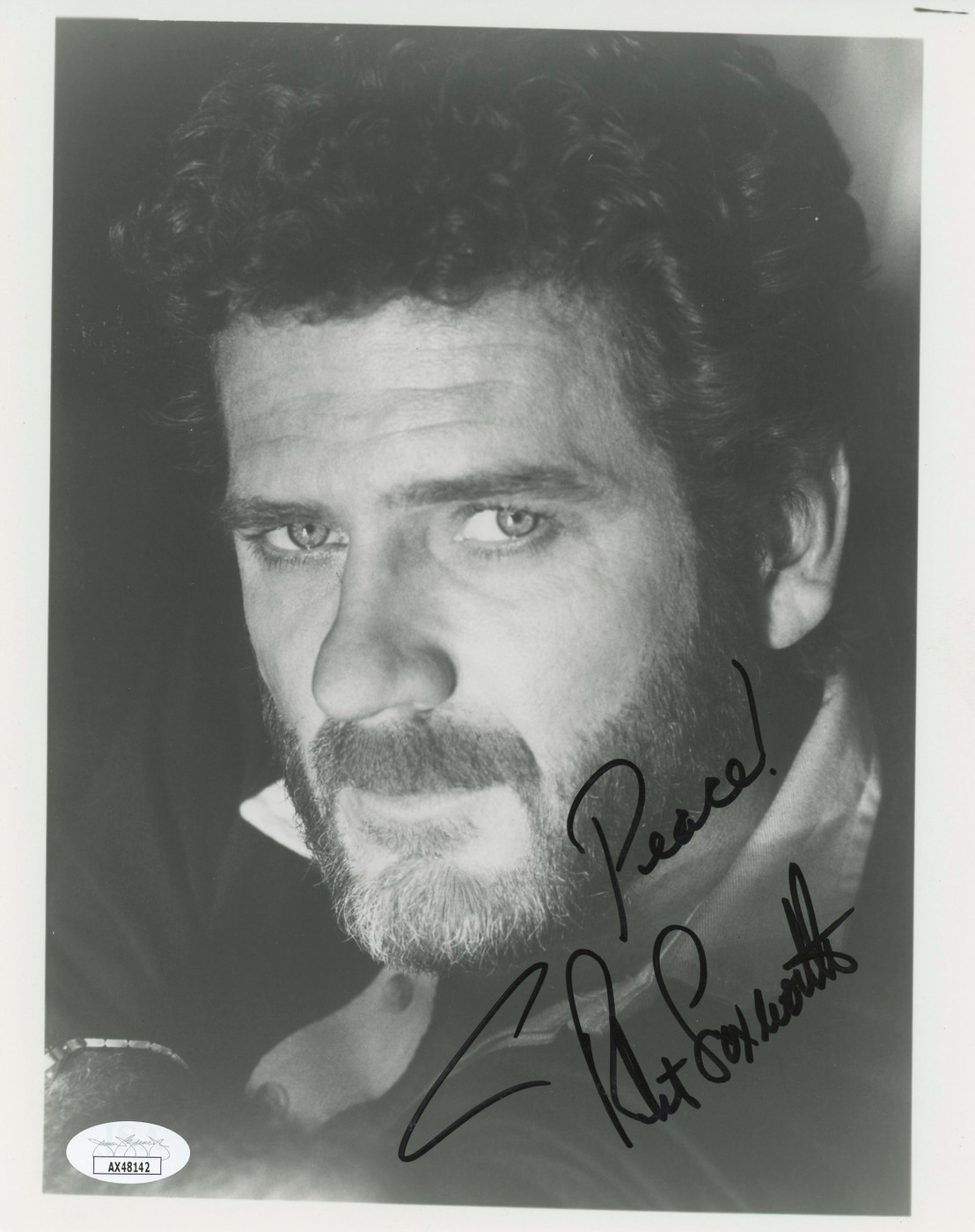 Robert Foxworth Falcon Crest "Peace!" Authentic Signed 8x10 Photo JSA #AX48142