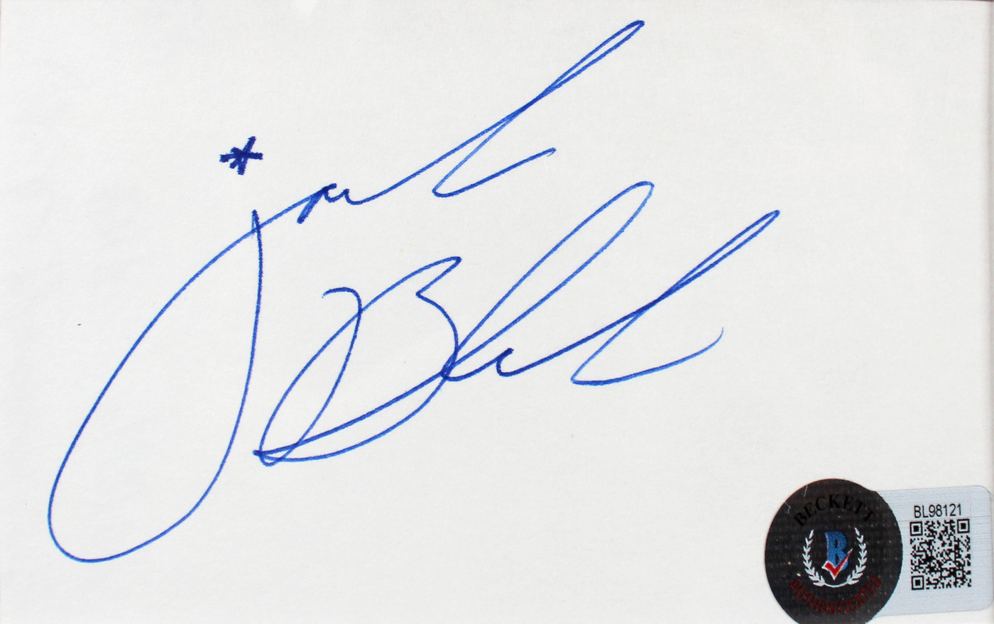 Jack Black School of Rock Authentic Signed 3x5 Index Card Framed