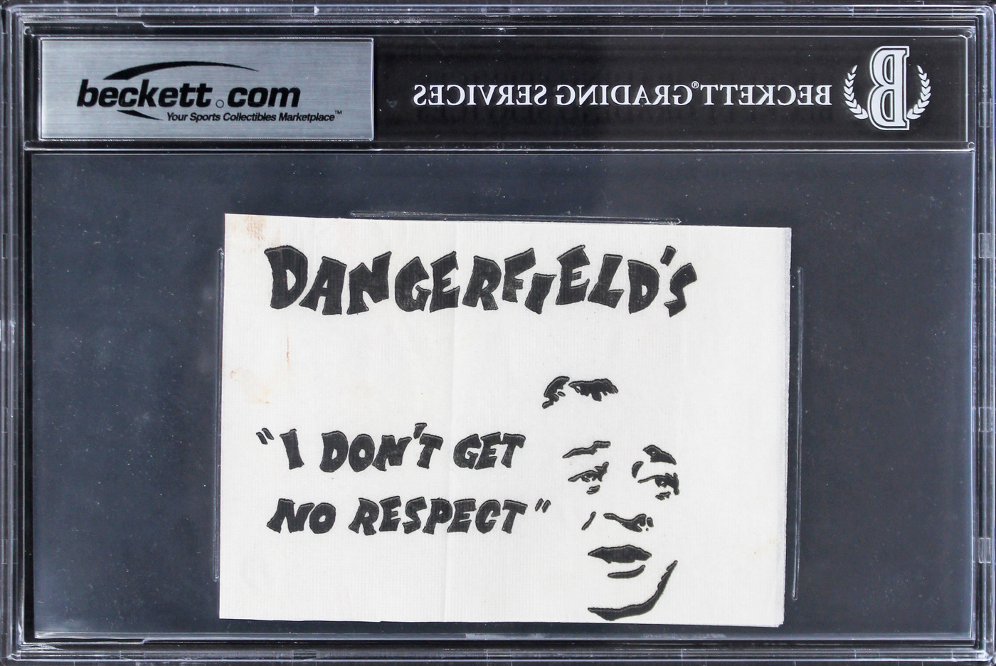 Rodney Dangerfield Caddyshack Authentic Signed 3.5x5 Napkin BAS