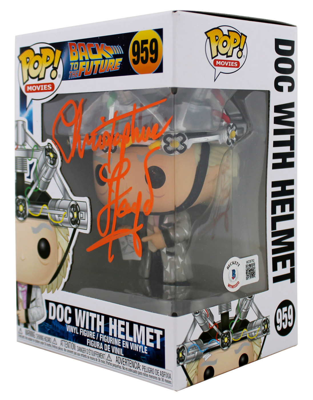 Christopher Lloyd Back To The Future Signed #959 Funko Pop