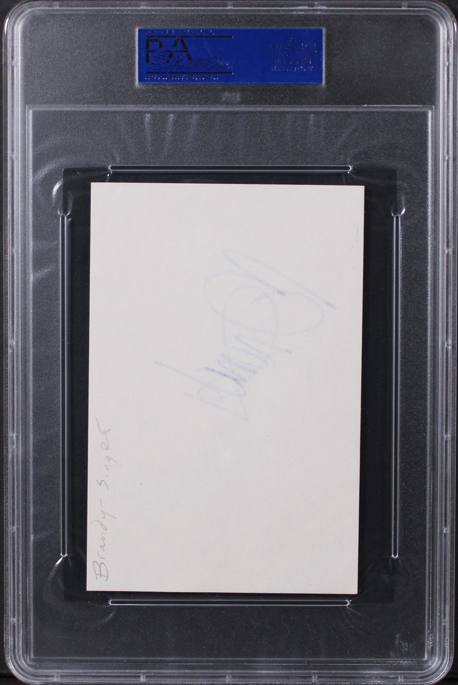 Brandy Moesha Authentic Signed 4x6 Index Card Autographed PSA/DNA