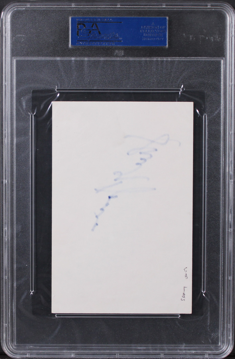 Shirley Jones Elmer Gantry Authentic Signed 4x6 Index Card PSA/DNA Slabbed
