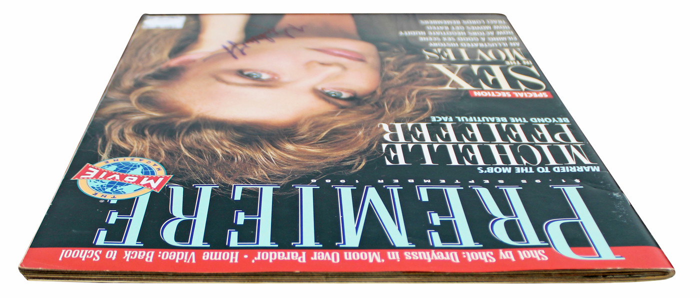 Michelle Pfeiffer Scarface Authentic Signed 1988 Premiere Magazine JSA #AR03126