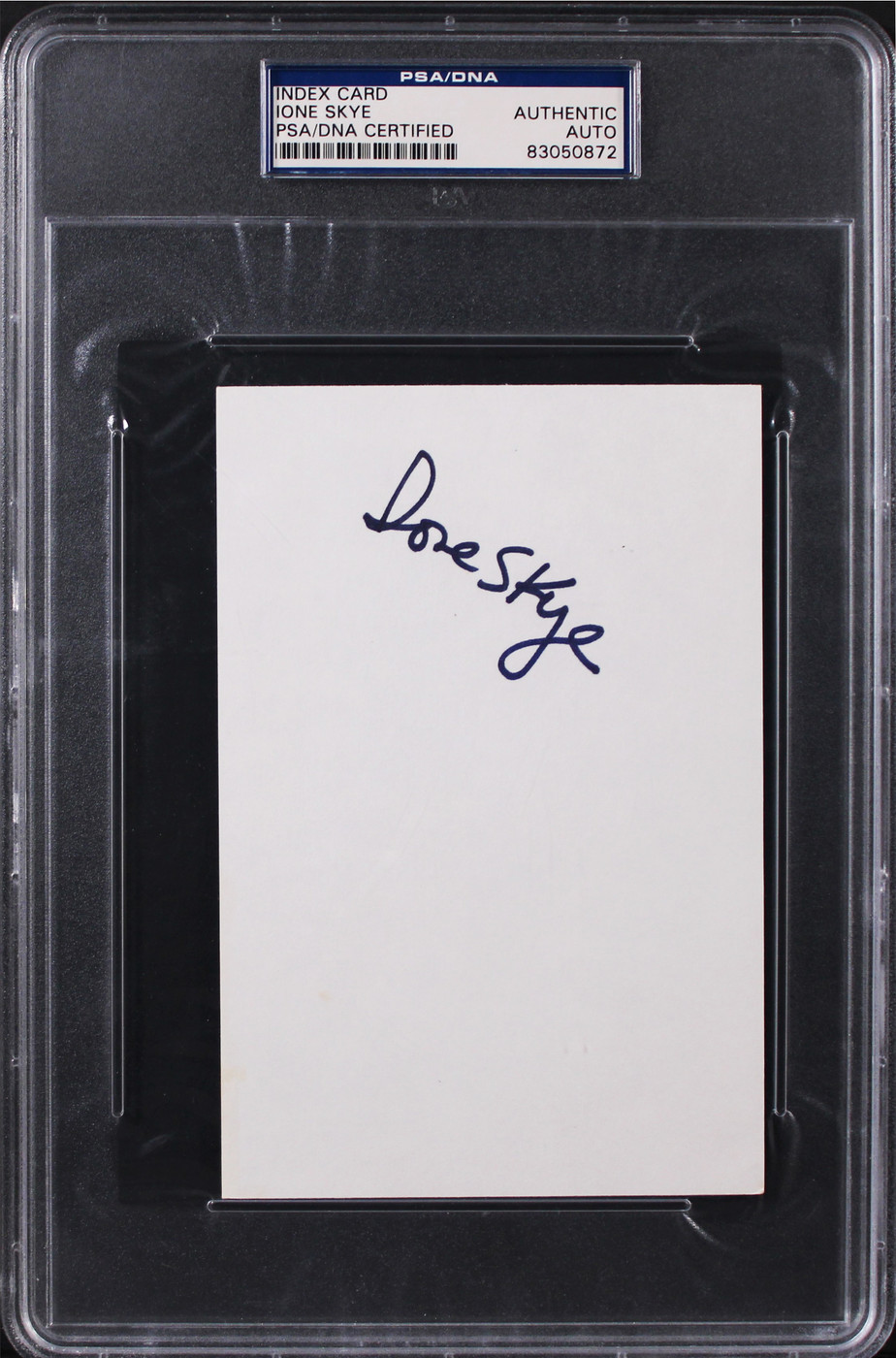 Ione Skye Arrested Development Authentic Signed 4x6 Index Card PSA/DNA Slabbed