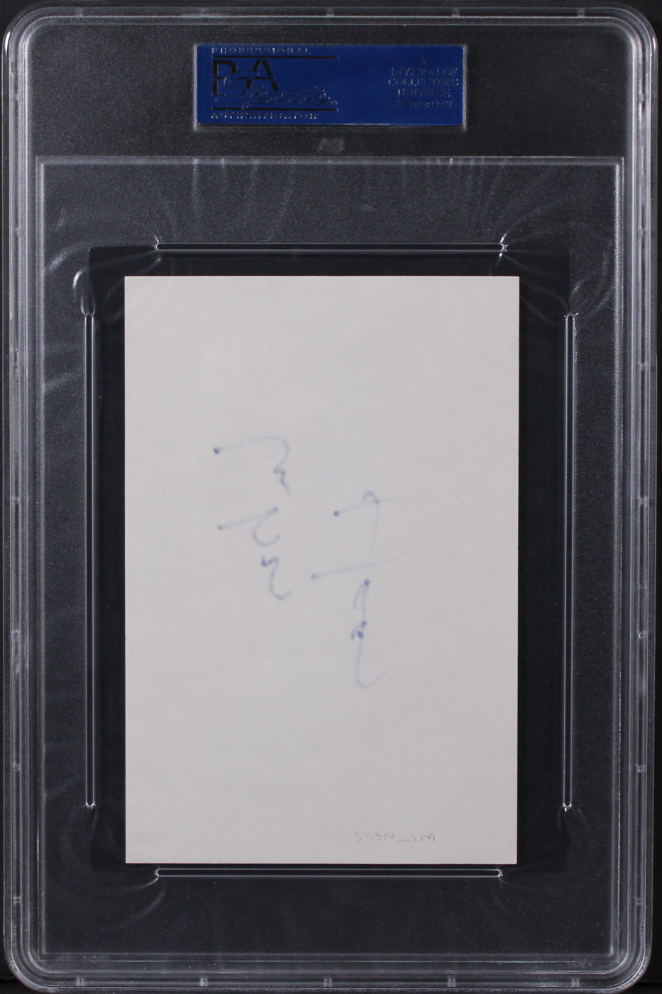 Lukas Haas Witness Authentic Signed 4x6 Index Card Autographed PSA/DNA Slabbed