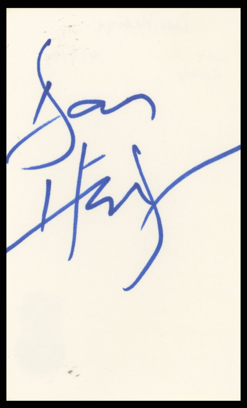 Dan Hedeya Commando Authentic Signed 3x5 Index Card Autographed BAS #BR26821