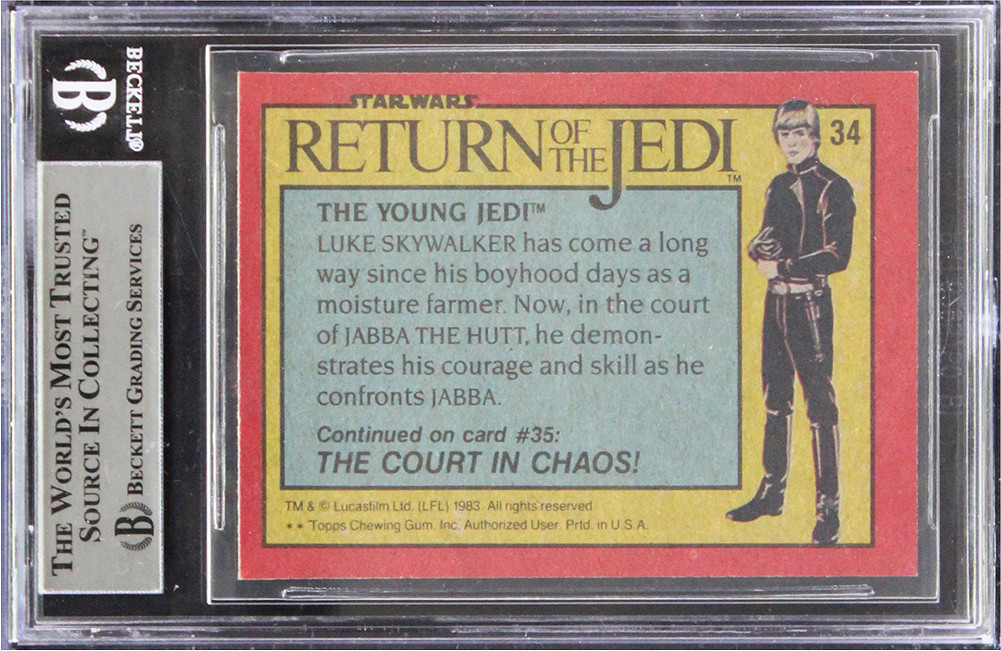 Michael Stevens Signed 1983 Topps Star Wars Return Of The Jedi #34