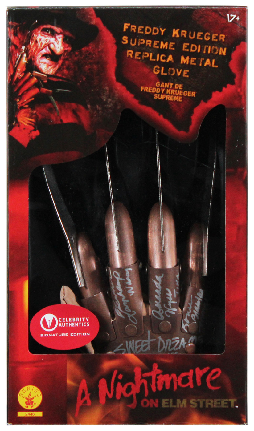 4) Englund, Langenkamp, Wyss +1 Signed Deluxe Metal Freddy Krueger
