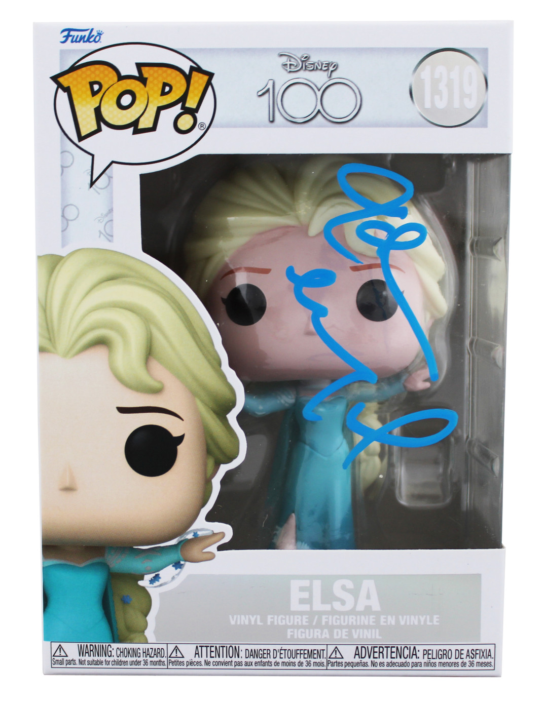 Idina Menzel Frozen Authentic Signed Elsa #1319 Funko Pop Vinyl Figure BAS