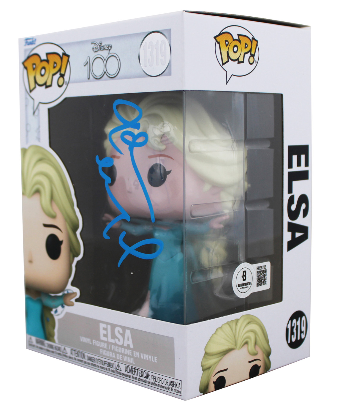 Idina Menzel Frozen Authentic Signed Elsa #1319 Funko Pop Vinyl Figure BAS
