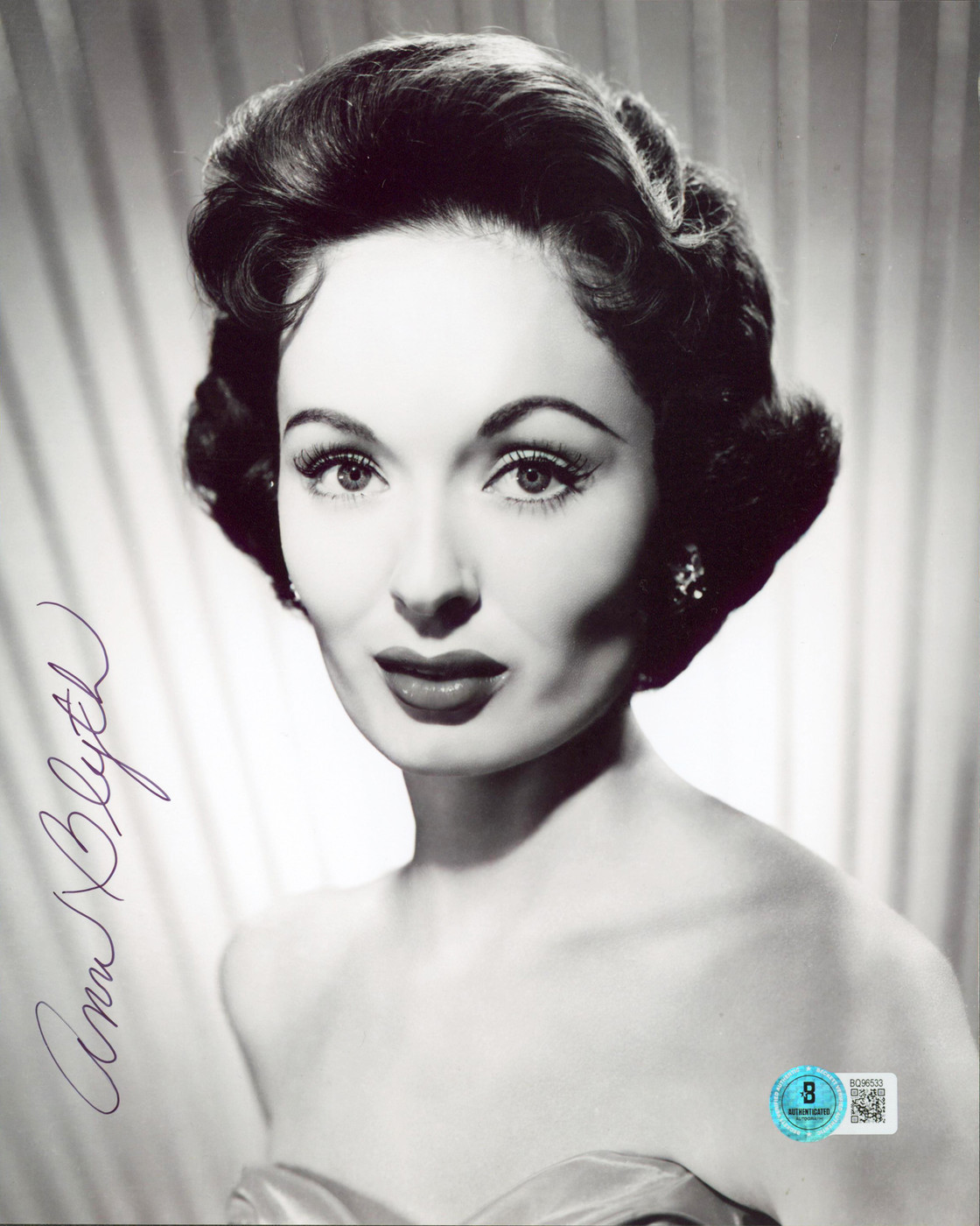 Ann Blythe Mildred Pierce Authentic Signed 8x10 Vertical Photo Autographed BAS 6