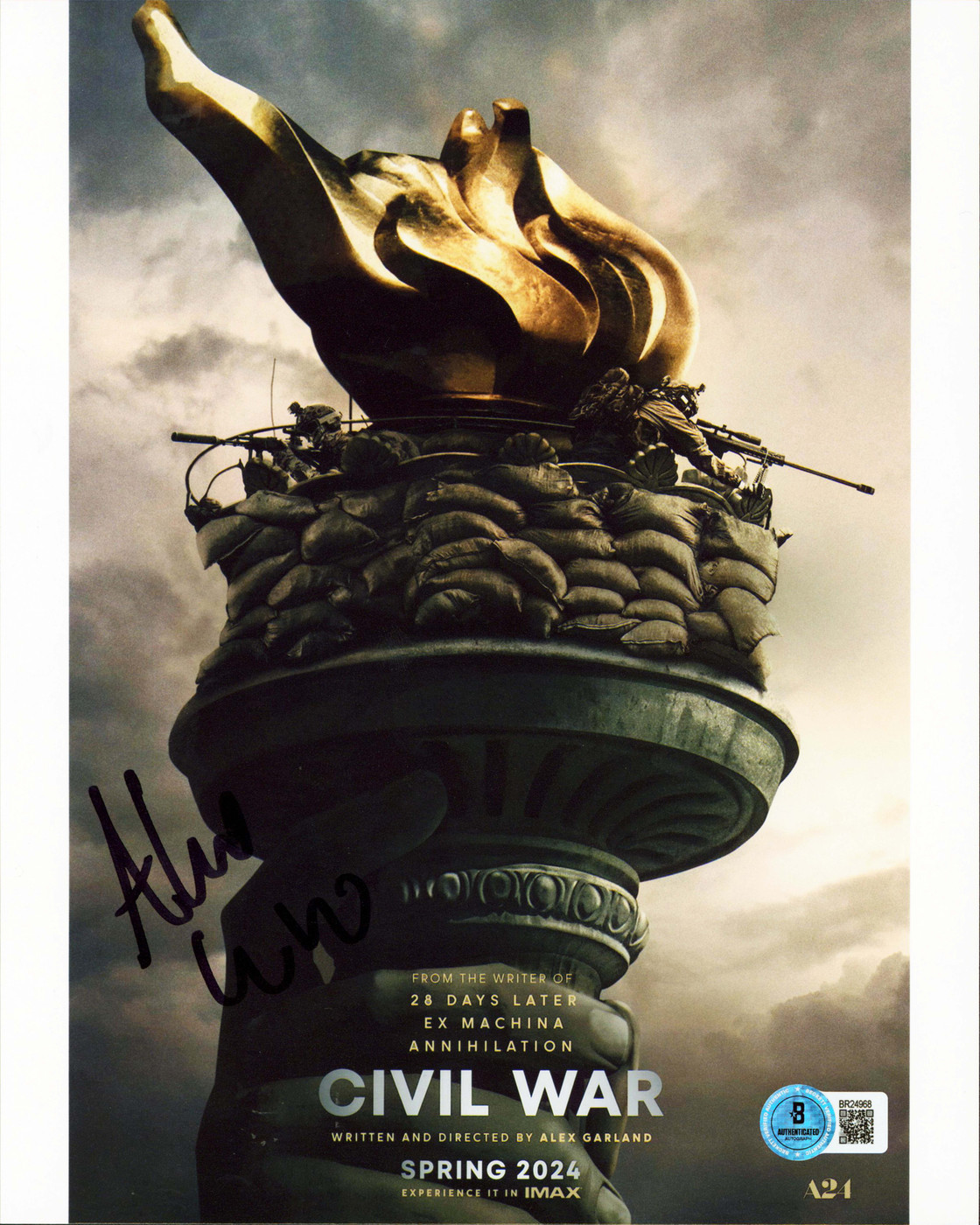 Alex Garland Civil War Authentic Signed 8x10 Vertical Photo BAS #BR24968