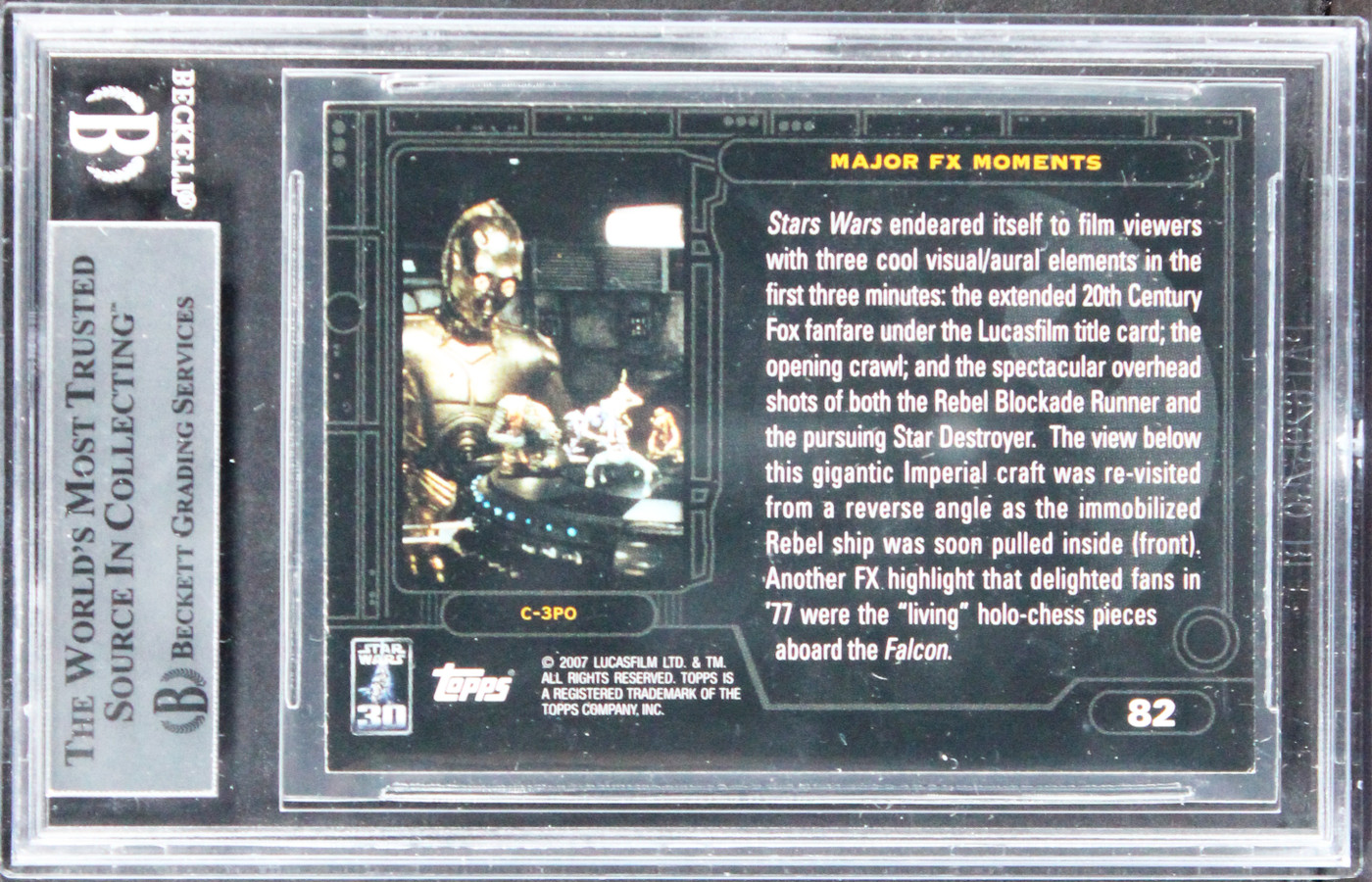 Lorne Peterson & Robbie Blalack Signed 2007 Star Wars 30th Anv #82