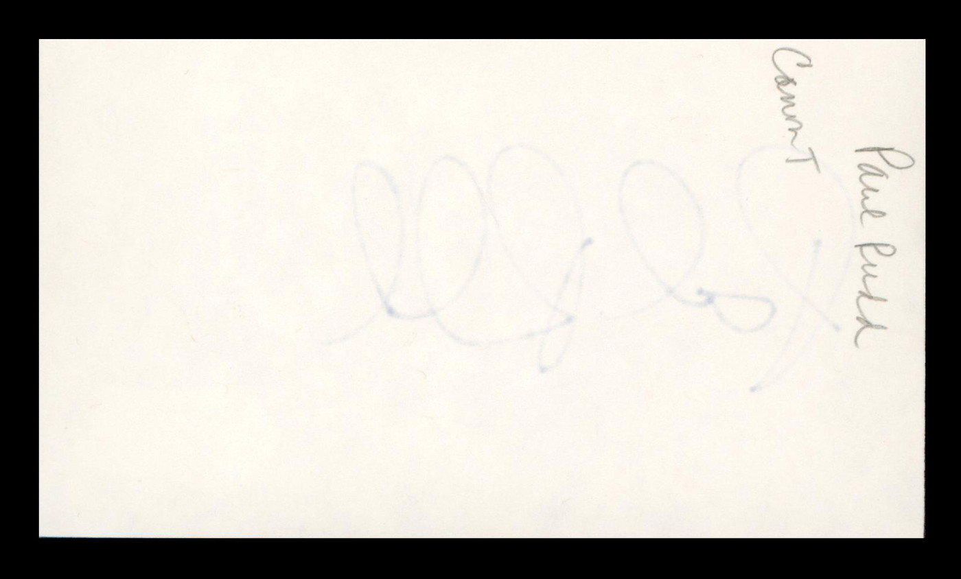 Paul Rudd Ant-Man Authentic Signed 3x5 Index Card Autographed BAS