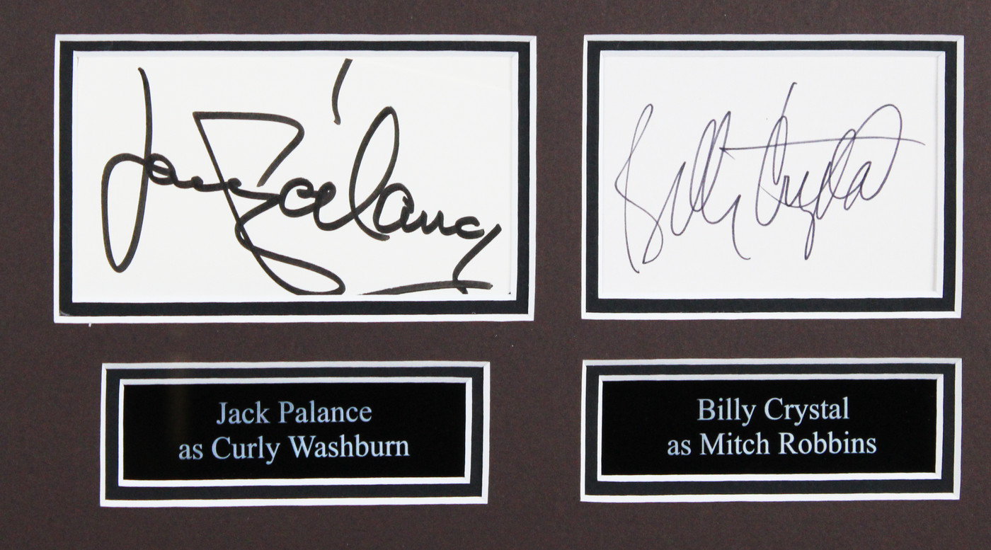 City Slickers (4) Crystal, Palance, Kirby & Stern Signed Framed