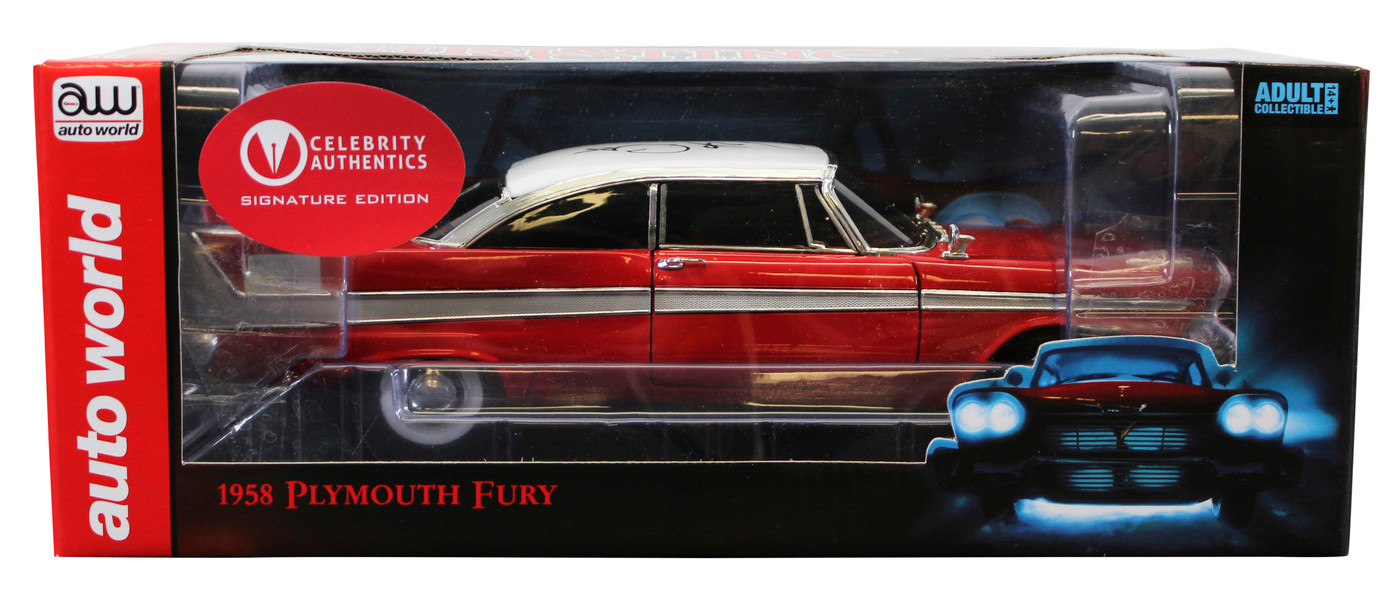 John Carpenter Christine Signed 1958 Plymouth Fury 1:18 Diecast
