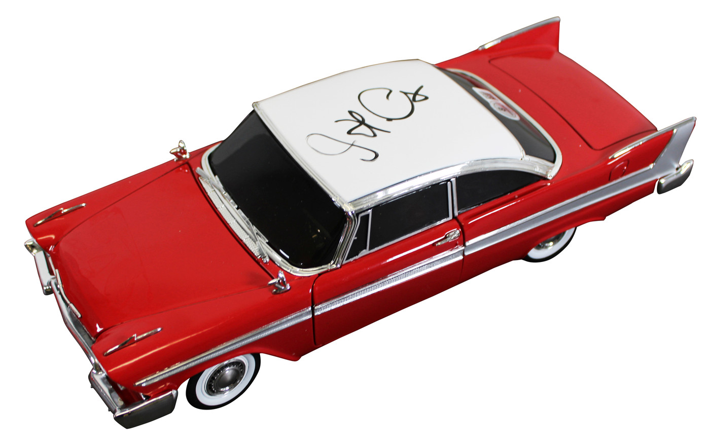 John Carpenter Christine Signed 1958 Plymouth Fury 1:18 Diecast