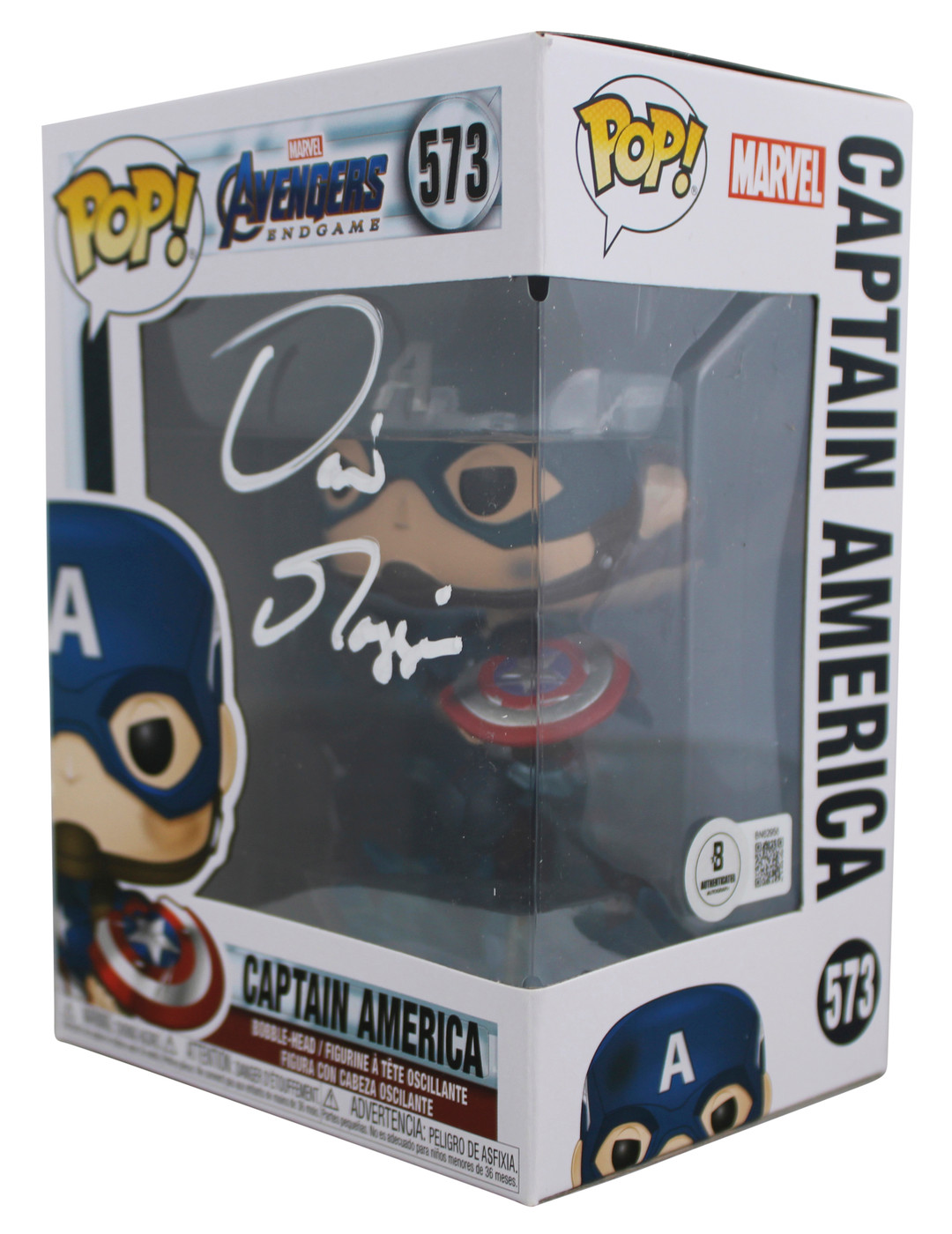 David Goggins Authentic Signed Captain America #573 Funko Pop