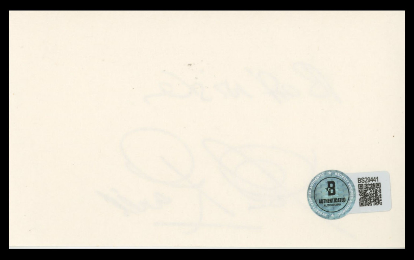 Clive Revill Star Wars Empire "Best Wishes" Signed 3x5 Index Card BAS #BS29441