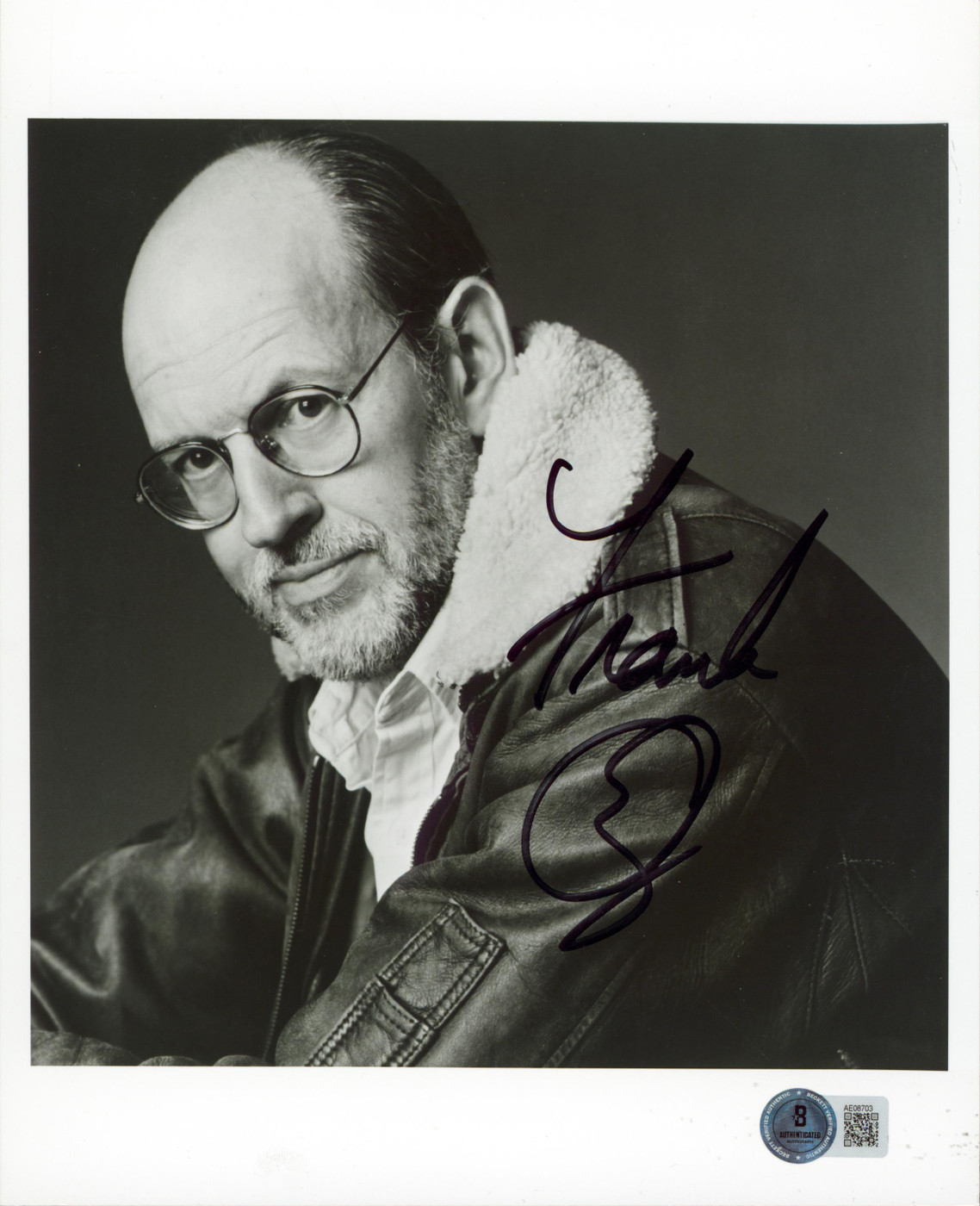 Frank Oz Star Wars Authentic Signed 8x10 Black & White Photo BAS #AE08703