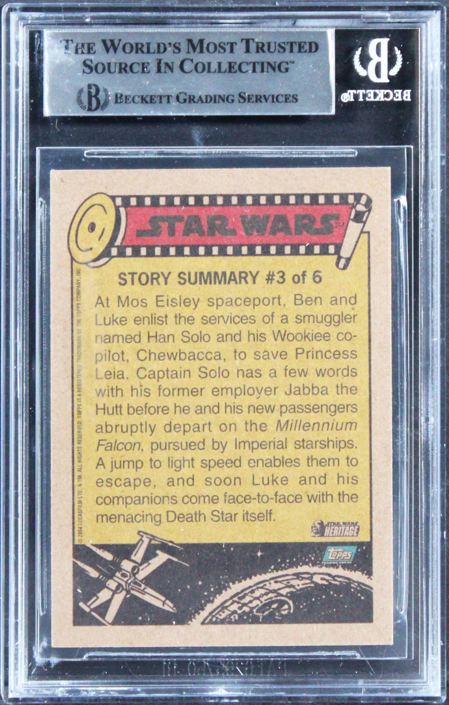 Star Wars (3) Friedman, Muren & Green Signed 2004 SW Herit #3 Card BAS Slabbed