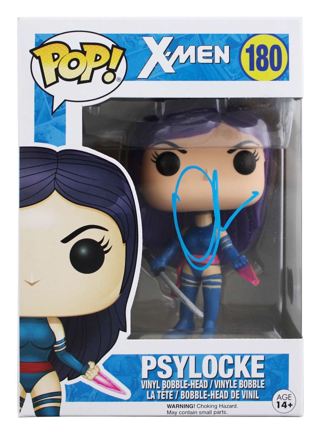 Olivia Munn X-Men Signed Psylocke #180 Funko Pop Vinyl Figure BAS #BQ58509